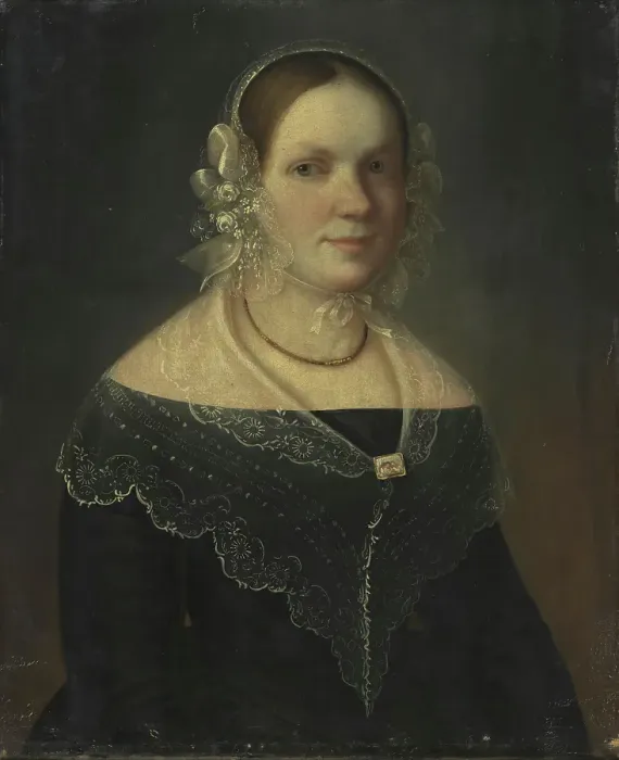 Framed Print : Elisabeth Christine Frolich, 1834. Creator: Carl Peter Lehmann Framed Print : Elisabeth Christine Frolich, 1834. Creator: Carl Peter Lehmann