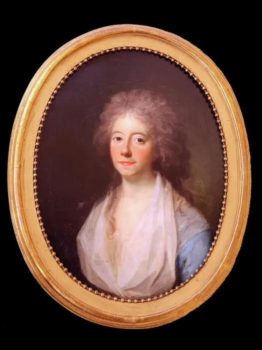 Framed Print : Elisabeth (Lisa) de la Calmette, f. baronesse Iselin, 1802-1860. Creator: Jens Juel Framed Print : Elisabeth (Lisa) de la Calmette, f. baronesse Iselin, 1802-1860. Creator: Jens Juel