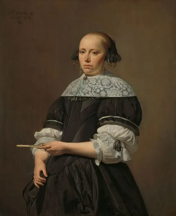 Framed Print : Elisabeth van Kessel (1640-1717), Wife of Willem Jacobsz Baert, 1671. Creator: Caesar Boëtius van Everdingen Framed Print : Elisabeth van Kessel (1640-1717), Wife of Willem Jacobsz Baert, 1671. Creator: Caesar Boëtius van Everdingen
