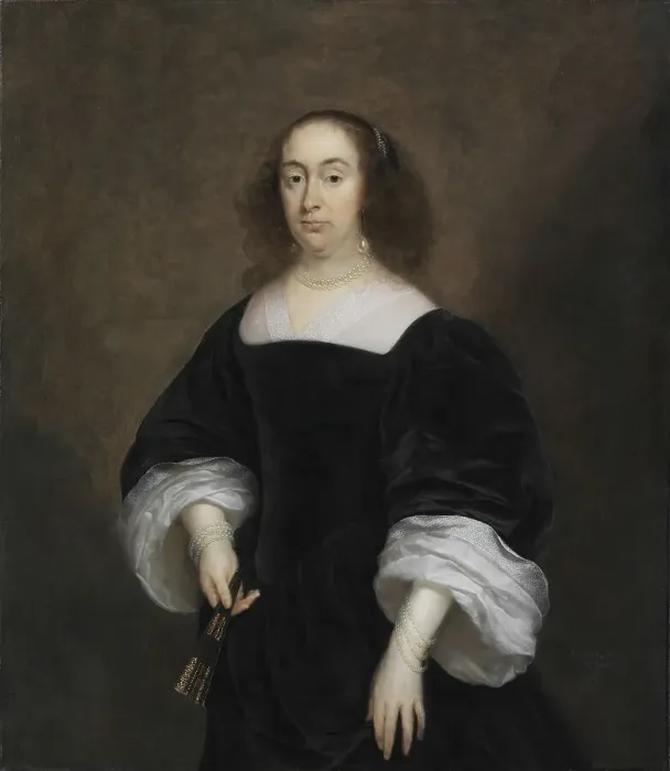 Framed Print : Elisabeth Vivien, married Parmentier. Creator: Cornelis Janssens van Ceulen