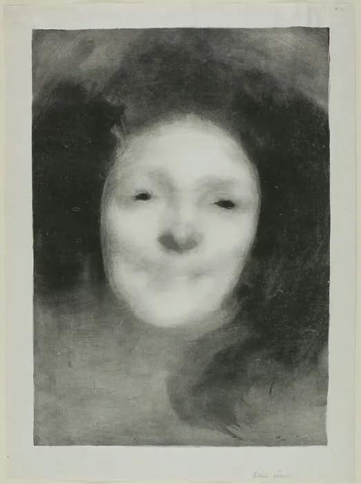 Framed Print : Elise Smiling, 1895. Creator: Eugene Carriere Framed Print : Elise Smiling, 1895. Creator: Eugene Carriere