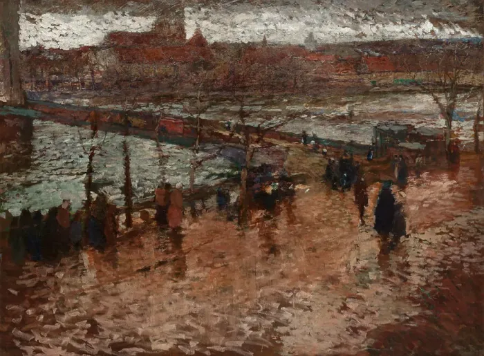Framed Print : The Eliska Bridge, 1906. Creator: Slavicek; Antonin (1870-1910) Framed Print : The Eliska Bridge, 1906. Creator: Slavicek; Antonin (1870-1910)
