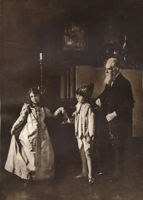 Framed Print : Elizabeth Angela Marguerite Bowes-Lyon, in a dance lesson with her brother, 1909 Framed Print : Elizabeth Angela Marguerite Bowes-Lyon, in a dance lesson with her brother, 1909