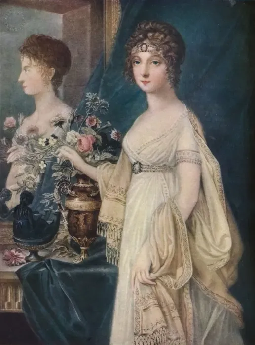 Framed Print : Elizabeth, Consort of Alexander I, 19th century, 1917. Artist: Charles Turner Framed Print : Elizabeth, Consort of Alexander I, 19th century, 1917. Artist: Charles Turner