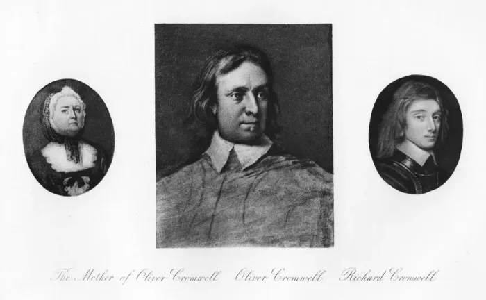 Framed Print : Elizabeth Cromwell, Oliver Cromwell, and Richard Cromwell, (1907) Framed Print : Elizabeth Cromwell, Oliver Cromwell, and Richard Cromwell, (1907)