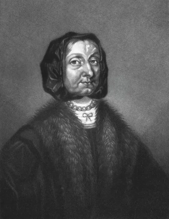 Framed Print : Elizabeth Cromwell (Steward), mother of Oliver Cromwell; Obit 1654, 1810. Creator: Charles Turner Framed Print : Elizabeth Cromwell (Steward), mother of Oliver Cromwell; Obit 1654, 1810. Creator: Charles Turner