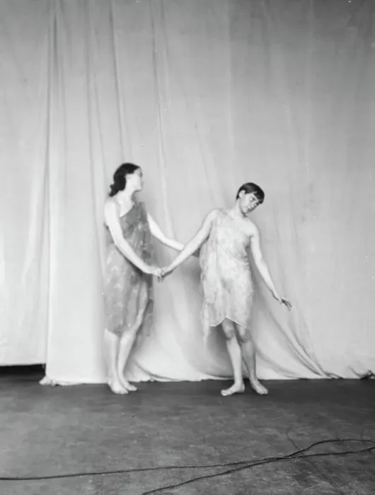 Framed Print : Elizabeth Duncan dancers and children, 1932. Creator: Arnold Genthe Framed Print : Elizabeth Duncan dancers and children, 1932. Creator: Arnold Genthe