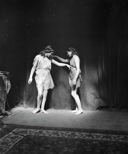 Elizabeth Duncan dancers and children, 1916 Creator: Arnold Genthe
