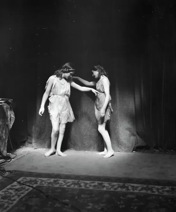 Framed Print : Elizabeth Duncan dancers and children, 1916 Creator: Arnold Genthe Framed Print : Elizabeth Duncan dancers and children, 1916 Creator: Arnold Genthe