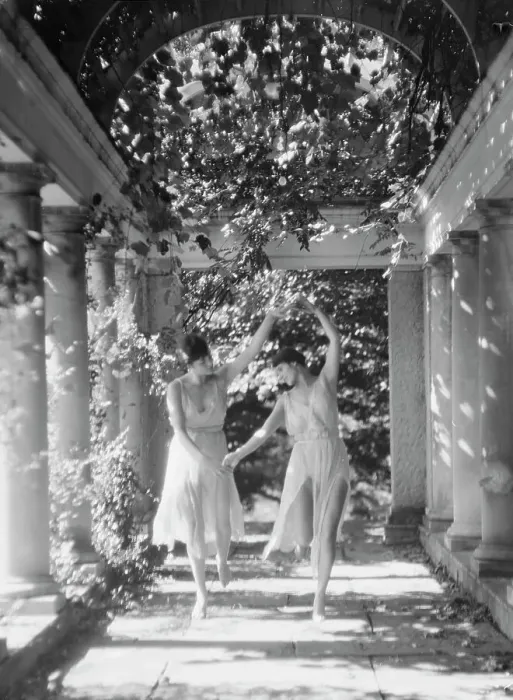 Framed Print : Elizabeth Duncan dancers and children, 1927 Creator: Arnold Genthe Framed Print : Elizabeth Duncan dancers and children, 1927 Creator: Arnold Genthe