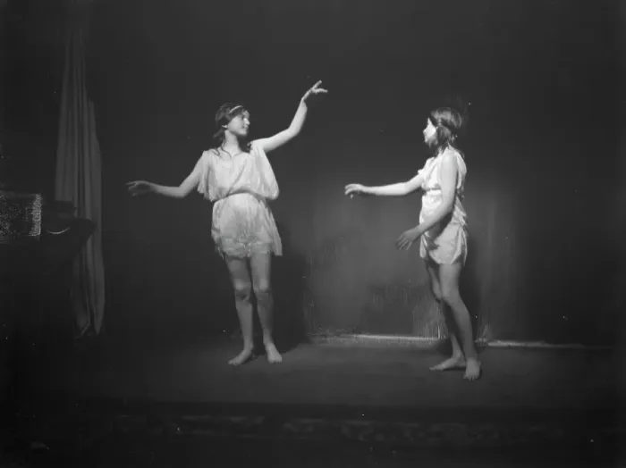 Framed Print : Elizabeth Duncan dancers and children, 1916 Creator: Arnold Genthe Framed Print : Elizabeth Duncan dancers and children, 1916 Creator: Arnold Genthe