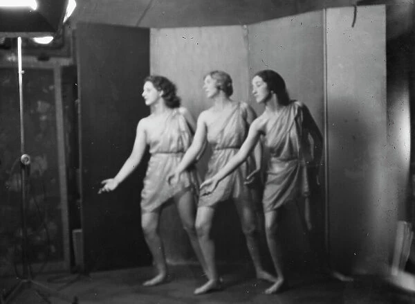 Elizabeth Duncan dancers and children, 1931 Creator: Arnold Genthe