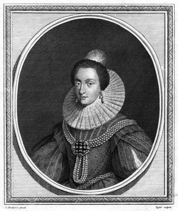 Framed Print : Elizabeth, Electress Palatine and Queen of Bohemia, (1787). Artist: Taylor Framed Print : Elizabeth, Electress Palatine and Queen of Bohemia, (1787). Artist: Taylor