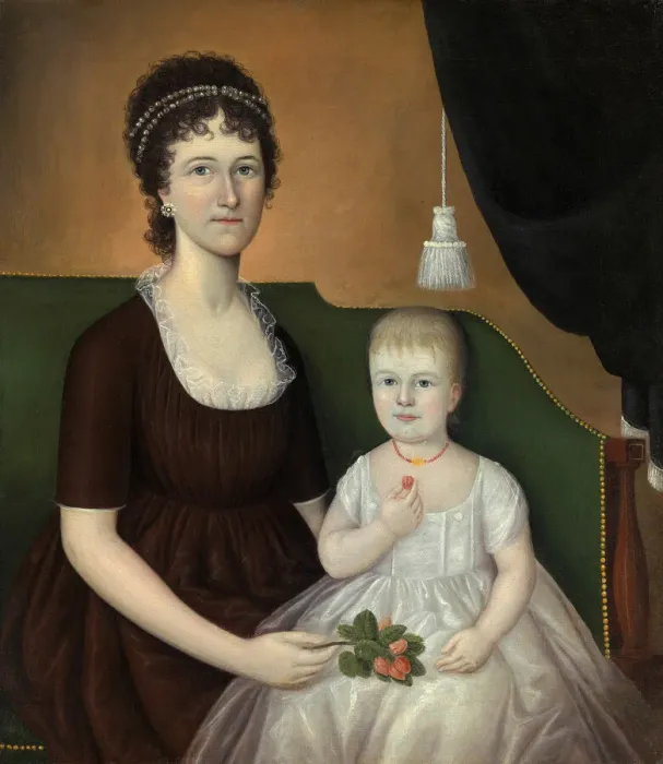 Framed Print : Elizabeth Grant Bankson Beatty (Mrs. James Beatty) and her daughter Susan, c. 1805 Framed Print : Elizabeth Grant Bankson Beatty (Mrs. James Beatty) and her daughter Susan, c. 1805