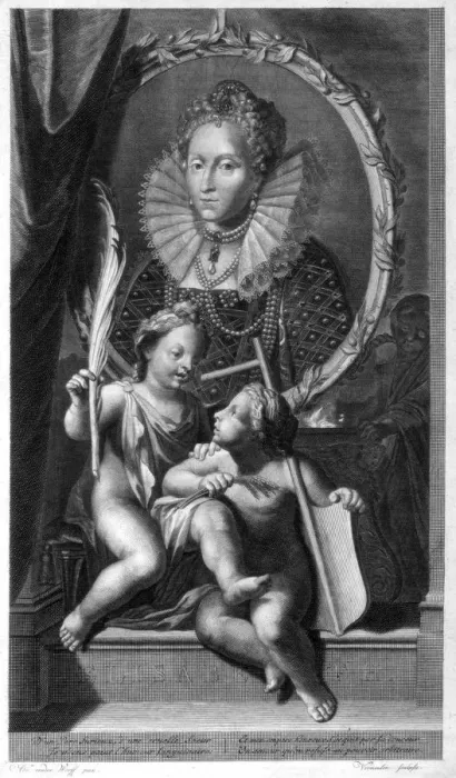 Framed Print : Elizabeth I, Queen of England and Ireland. Artist: Cornelis Vermeulen Framed Print : Elizabeth I, Queen of England and Ireland. Artist: Cornelis Vermeulen