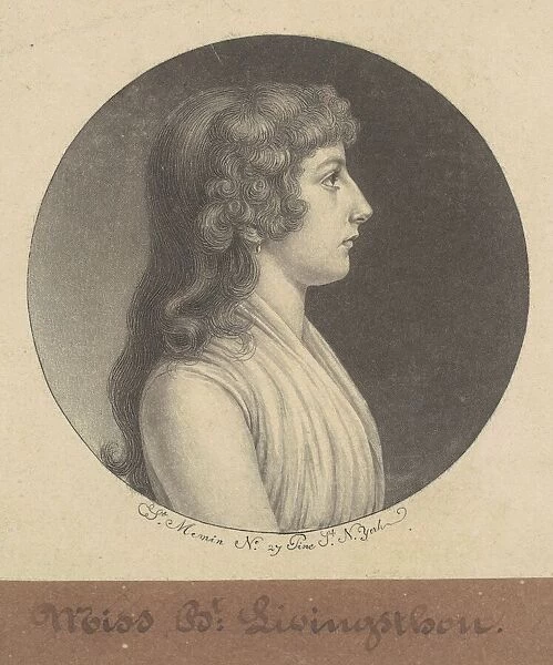 Elizabeth Livingston, 1797. Creator: Charles Balthazar Julien Fevret de Saint-Mé