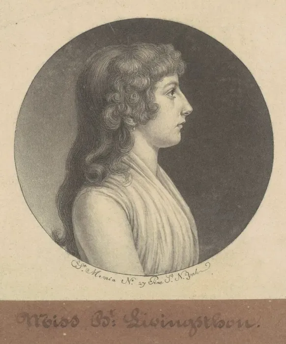 Framed Print : Elizabeth Livingston, 1797. Creator: Charles Balthazar Julien Fevret de Saint-Mé Framed Print : Elizabeth Livingston, 1797. Creator: Charles Balthazar Julien Fevret de Saint-Mé