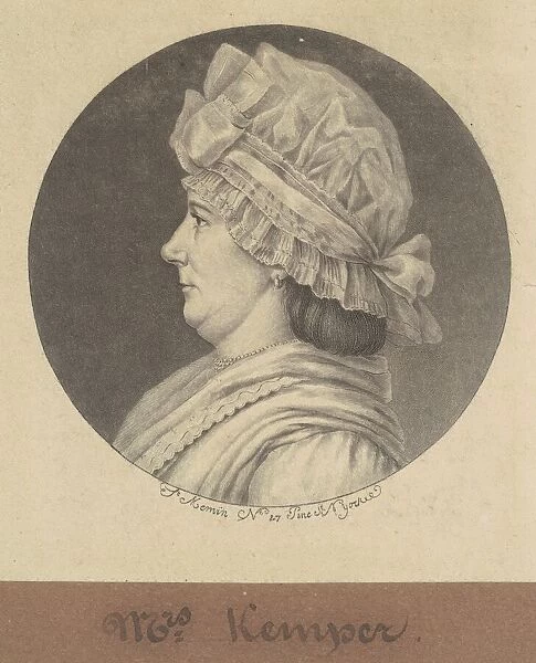Elizabeth Marius Kemper, 1797. Creator: Charles Balthazar Julien Fé