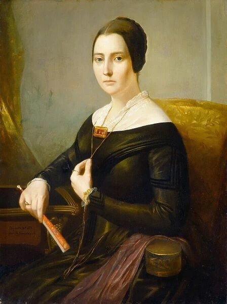 Elizabeth Oakes Prince Smith (Mrs. Seba Smith), c. 1845. Creator: John Wesley Paradise