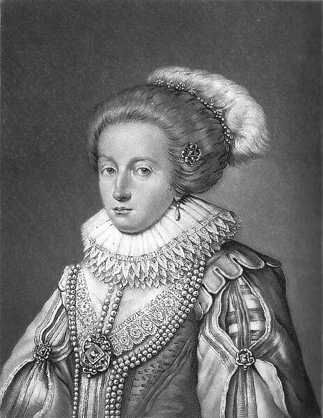 'Elizabeth, Queen of Bohemia and Daughter of James 1st; Obit 1662, 1813. Creator: Robert Dunkarton