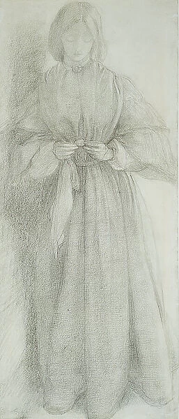 Elizabeth Siddal (Mrs. Dante Gabriel Rossetti), c. 1854. Creator: Dante Gabriel Rossetti