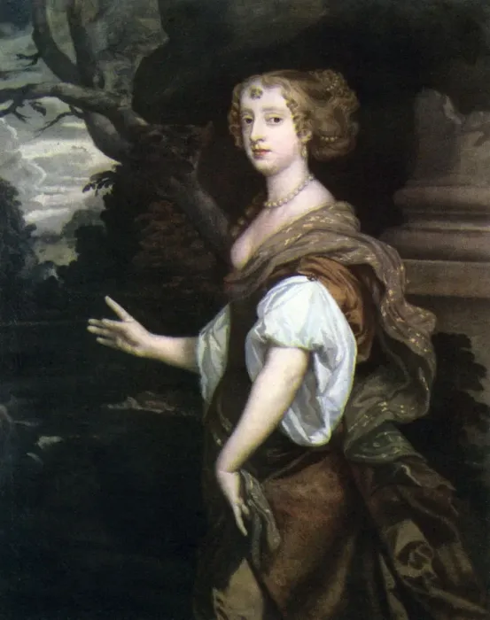 Framed Print : Elizabeth Wriothesley, Countess of Northumberland, c1670s. Artist: Peter Lely
