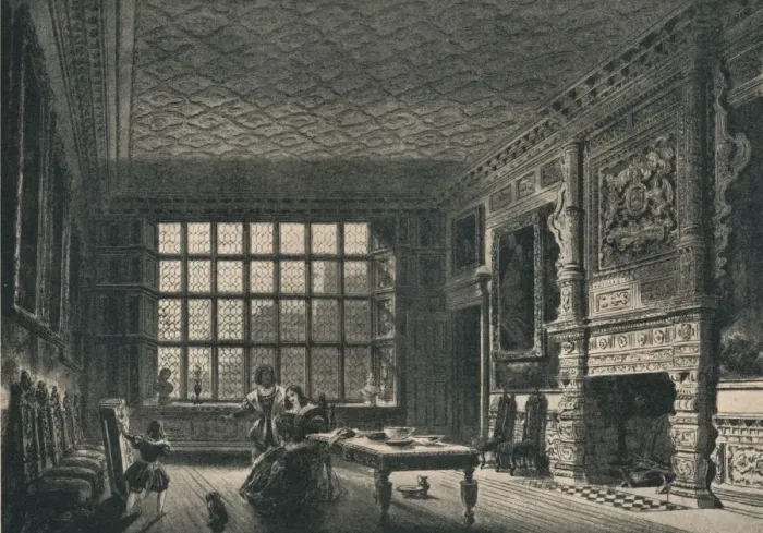 Framed Print : The Elizabethan Room, Coombe Abbey, Warwickshire, 1915