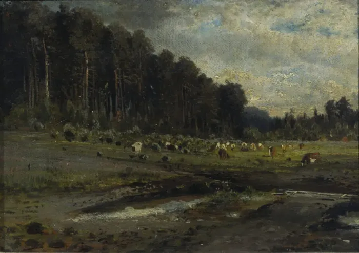 Framed Print : Elk Island in Sokolniki, 1869. Creator: Savrasov, Alexei Kondratyevich (1830-1897) Framed Print : Elk Island in Sokolniki, 1869. Creator: Savrasov, Alexei Kondratyevich (1830-1897)