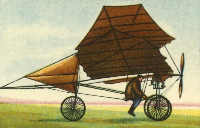 Framed Print : Ellehammer semi-biplane, 1906, (1932). Creator: Unknown Framed Print : Ellehammer semi-biplane, 1906, (1932). Creator: Unknown