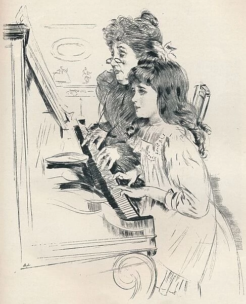 Ellen Et Sa Grandmere, c1897. Artist: Paul Helleu