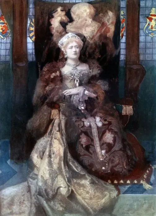 Framed Print : Ellen Terry in Henry VIII, c1902. Artist: Window & Grove Framed Print : Ellen Terry in Henry VIII, c1902. Artist: Window & Grove