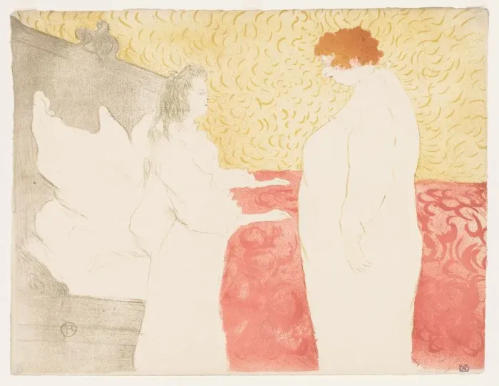 Framed Print : Elles: Woman in Bed, 1896. Creator: Henri de Toulouse-Lautrec (French, 1864-1901) Framed Print : Elles: Woman in Bed, 1896. Creator: Henri de Toulouse-Lautrec (French, 1864-1901)