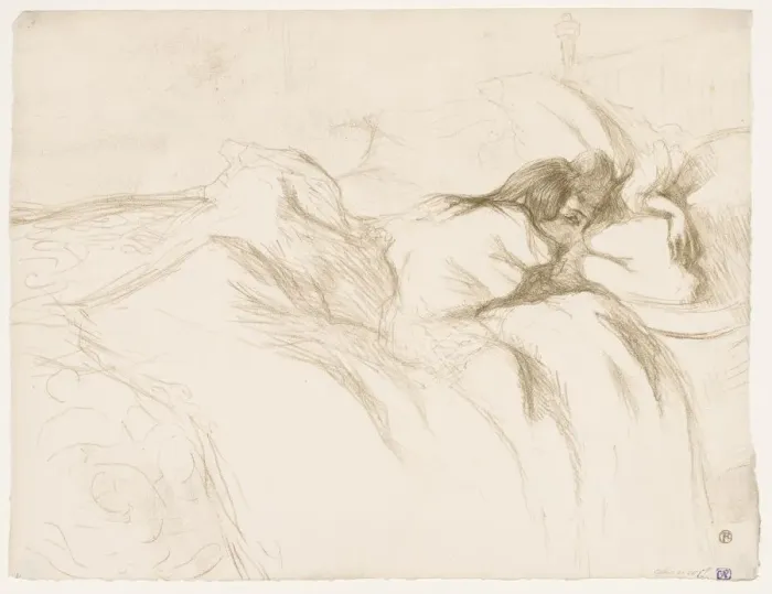 Framed Print : Elles: Woman Sleeping, 1896. Creator: Henri de Toulouse-Lautrec (French, 1864-1901) Framed Print : Elles: Woman Sleeping, 1896. Creator: Henri de Toulouse-Lautrec (French, 1864-1901)