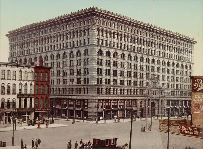 Framed Print : Ellicott Square Building, Buffalo, c1900. Creator: Unknown Framed Print : Ellicott Square Building, Buffalo, c1900. Creator: Unknown