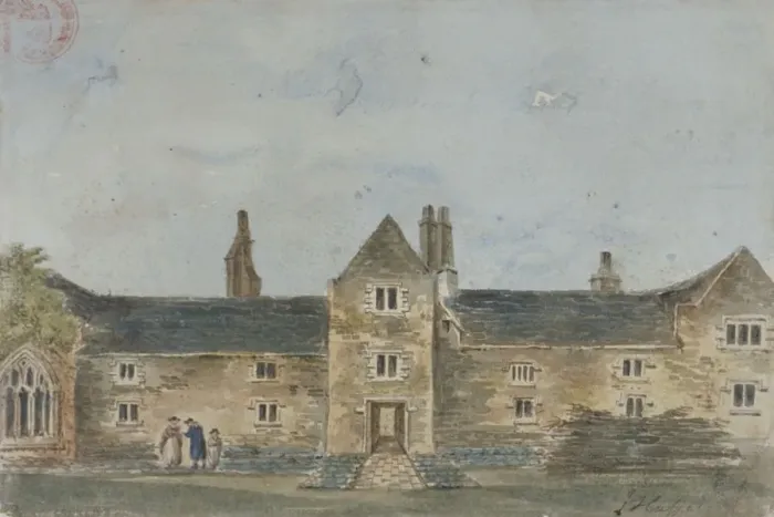 Framed Print : Ellis Davys Almshouses, Croydon, Surrey, c1800. Artist: John Hassell Framed Print : Ellis Davys Almshouses, Croydon, Surrey, c1800. Artist: John Hassell
