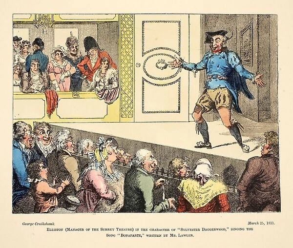 Elliston (Manager of the Surrey Theatre) in the character of Sylvester Daggerwood, 1811