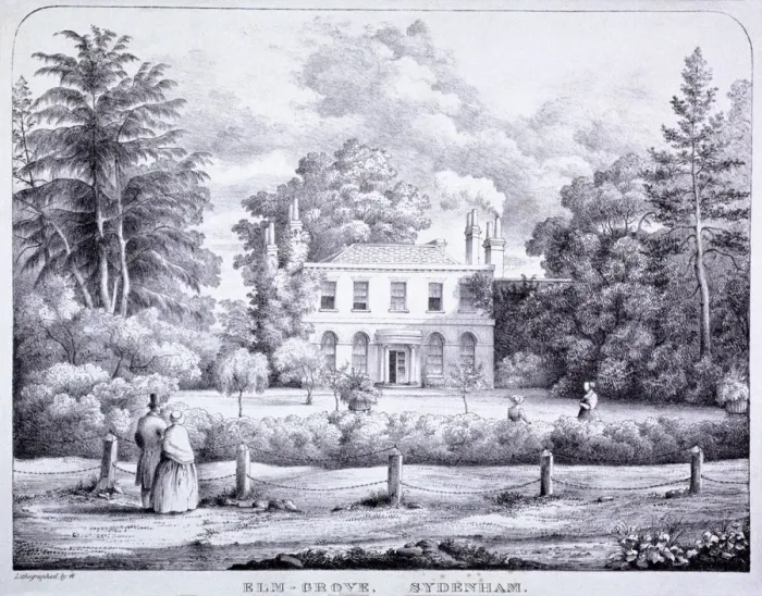 Framed Print : Elm Grove, Lewisham, London, c1840 Framed Print : Elm Grove, Lewisham, London, c1840
