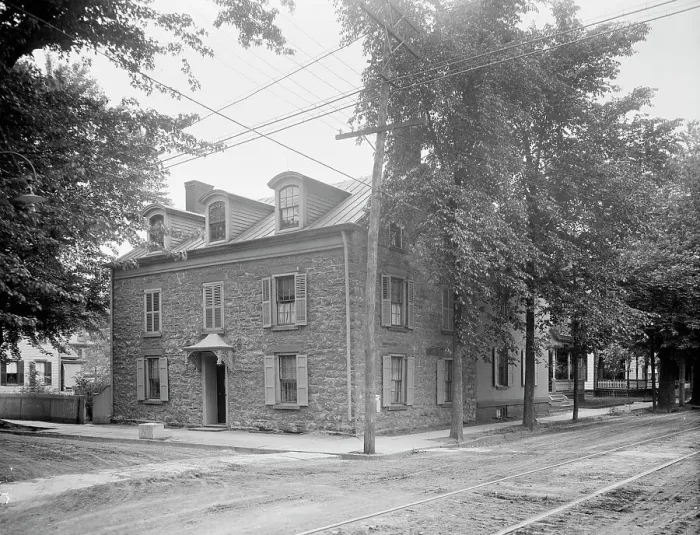 Framed Print : Elmendorf Tavern, Kingston, N.Y. between 1900 and 1906. Creator: Unknown Framed Print : Elmendorf Tavern, Kingston, N.Y. between 1900 and 1906. Creator: Unknown
