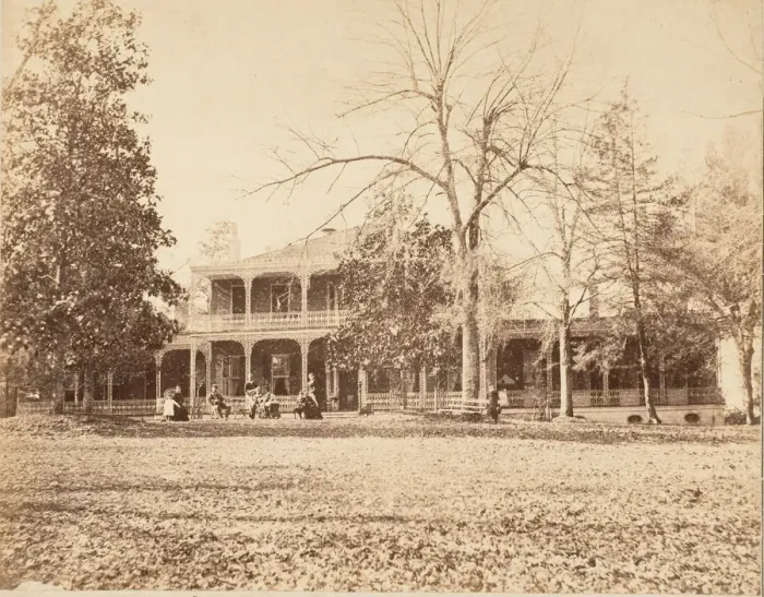 Framed Print : Elms Court, Natchez, Mississippi, Residence of the Honorable A. P. Merrill, 1850s Framed Print : Elms Court, Natchez, Mississippi, Residence of the Honorable A. P. Merrill, 1850s