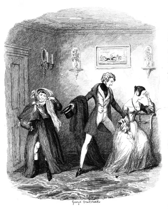 Framed Print : The Elopement, early-mid 19th century. Artist: George Cruikshank Framed Print : The Elopement, early-mid 19th century. Artist: George Cruikshank