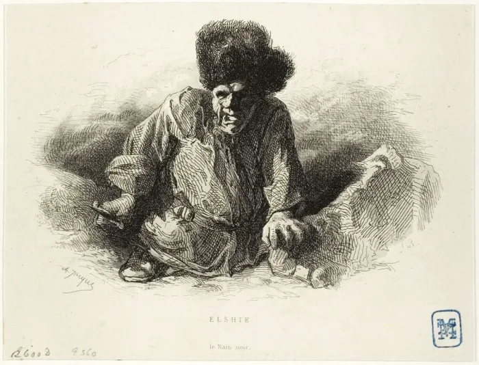 Framed Print : Elshie, the Black Dwarf, n. d. Creator: Charles Emile Jacque Framed Print : Elshie, the Black Dwarf, n. d. Creator: Charles Emile Jacque