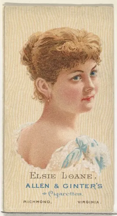 Framed Print : Elsie Loane, from Worlds Beauties, Series 2 (N27) for Allen & Ginter Cigarettes Framed Print : Elsie Loane, from Worlds Beauties, Series 2 (N27) for Allen & Ginter Cigarettes
