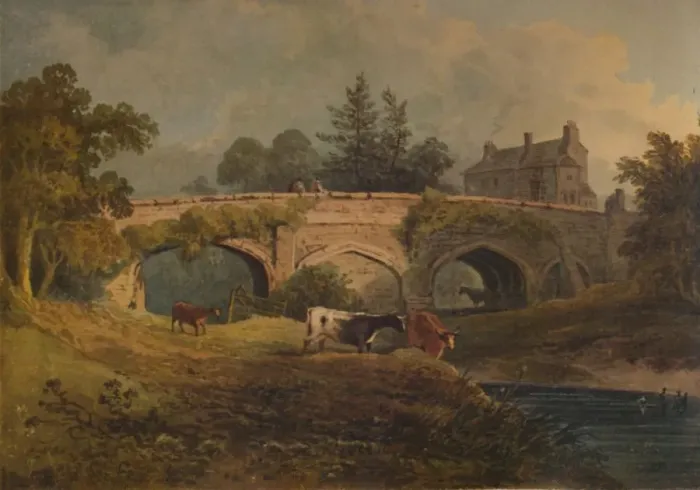 Framed Print : Eltham Bridge, Kent, 19th century, (1935). Artist: Henry Gastineau Framed Print : Eltham Bridge, Kent, 19th century, (1935). Artist: Henry Gastineau
