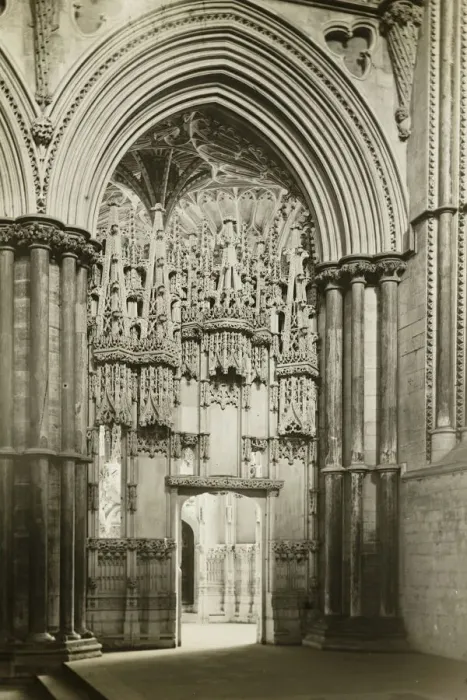 Framed Print : Ely Cathedral: Bishop Alcocks Chapel from Reho-Choir, 1891