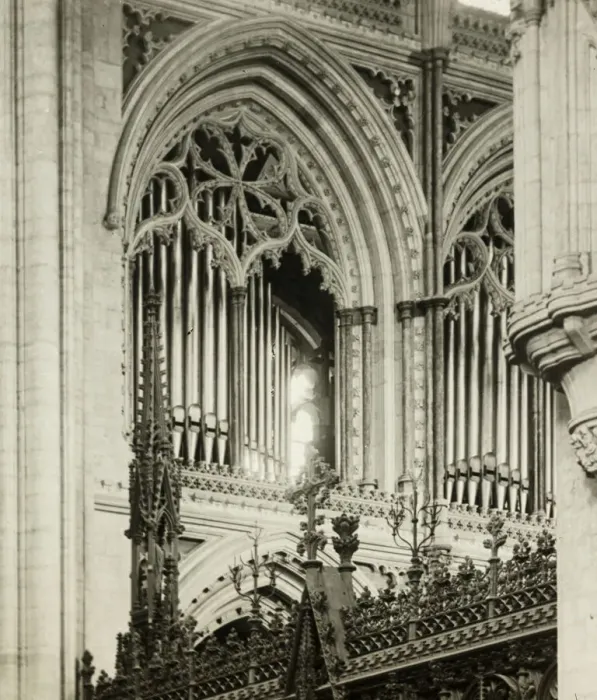 Framed Print : Ely Cathedral: Choir Triforium, North Side, c. 1891. Creator: Frederick Henry Evans Framed Print : Ely Cathedral: Choir Triforium, North Side, c. 1891. Creator: Frederick Henry Evans