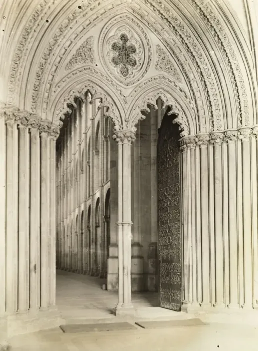 Framed Print : Ely Cathedral: Galilee Porch, Door into Nave, c. 1891. Creator: Frederick Henry Evans Framed Print : Ely Cathedral: Galilee Porch, Door into Nave, c. 1891. Creator: Frederick Henry Evans