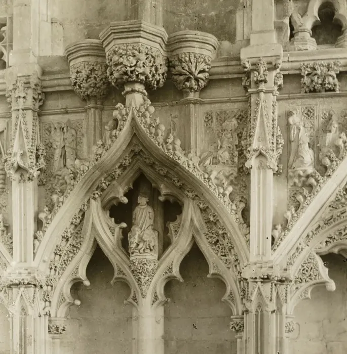 Framed Print : Ely Cathedral: Lady Chapel, details, c. 1891. Creator: Frederick Henry Evans Framed Print : Ely Cathedral: Lady Chapel, details, c. 1891. Creator: Frederick Henry Evans