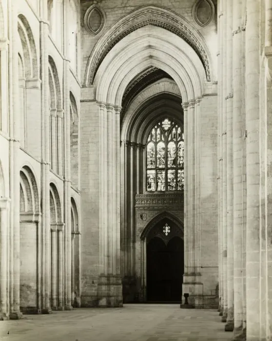 Framed Print : Ely Cathedral: Nave, Arches at West End, 1891. Creator: Frederick Henry Evans Framed Print : Ely Cathedral: Nave, Arches at West End, 1891. Creator: Frederick Henry Evans