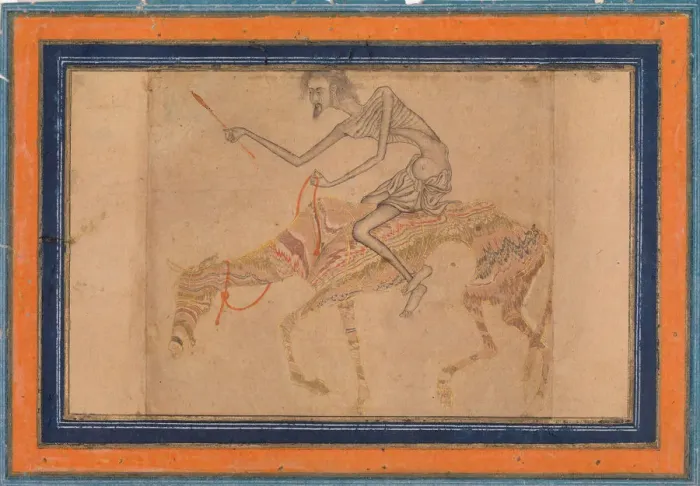 Framed Print : Emaciated Horse and Rider, ca. 1625. Creator: Unknown Framed Print : Emaciated Horse and Rider, ca. 1625. Creator: Unknown