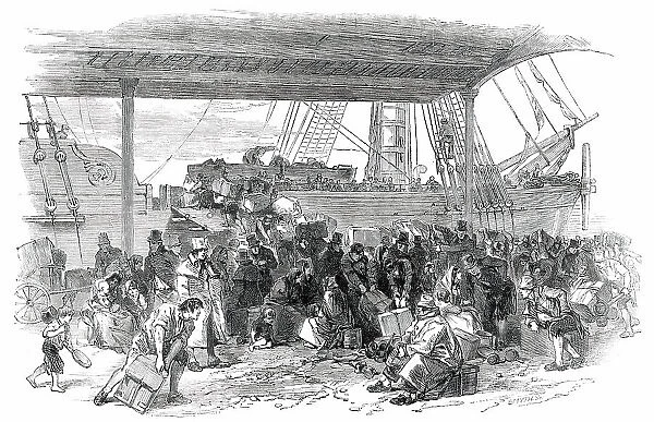 The Embankment, Waterloo Docks, Liverpool, 1850. Creator: Smyth
